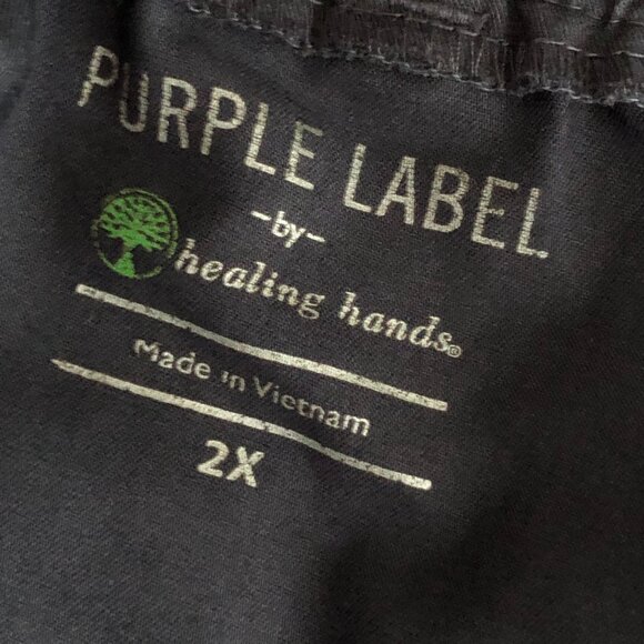 Purple Label by Healing Hands Tanya Scrub Cargo Pants - Picture 4 of 10